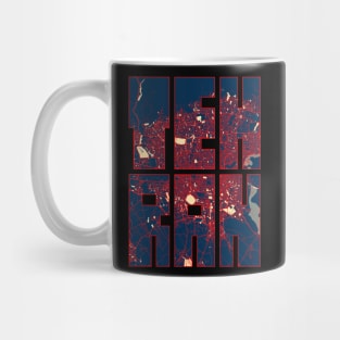 Tehran, Iran City Map Typography - Hope Mug